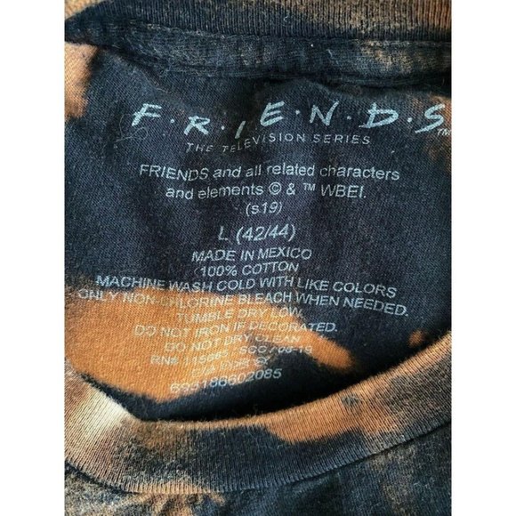 Friends The TV Series Black Orange Tie Dye T-Shirt - Picture 8 of 10
